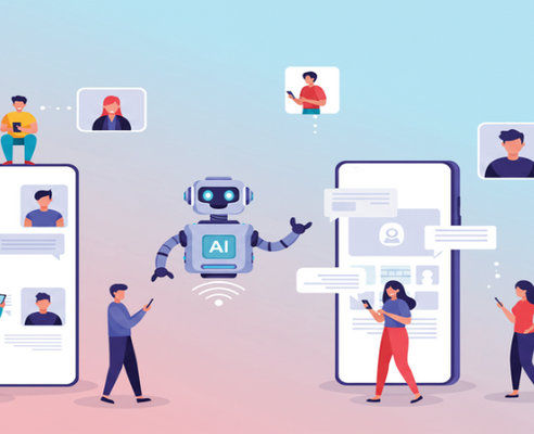 AI marketing and customer experience personalization concept