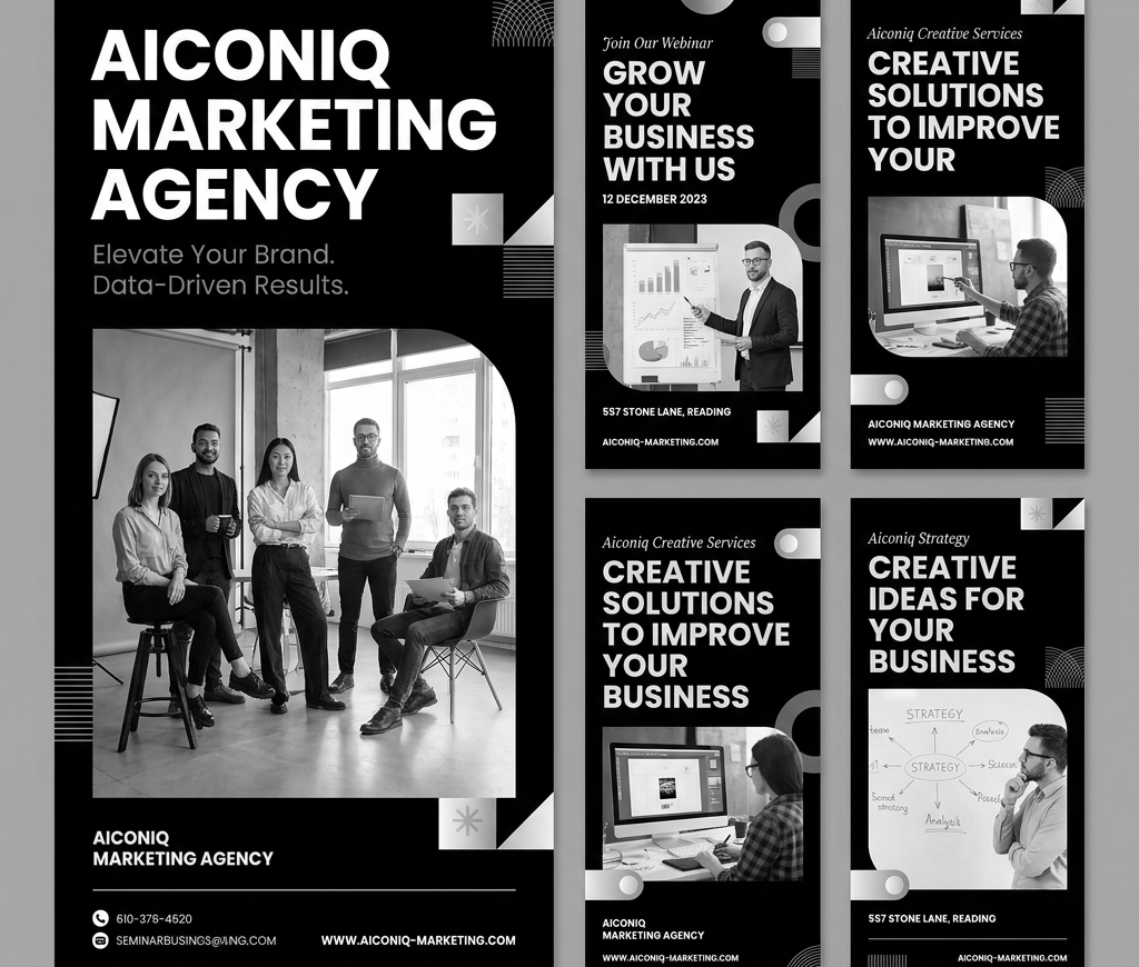 Strategic Social Media Growth Template Pack 3